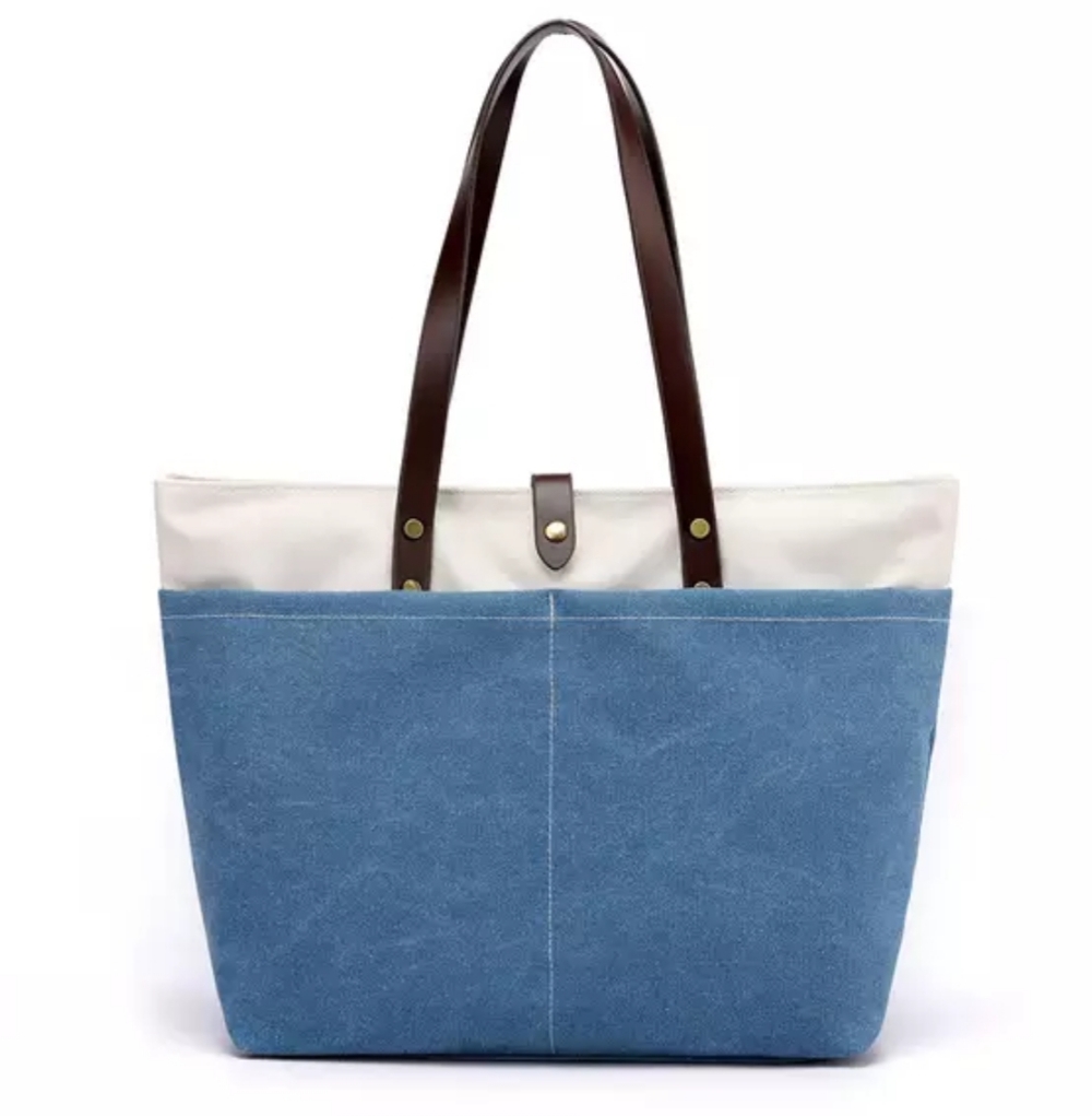 Fashion Women Vintage Canvas Large Capacity Shoulder Handbag - Image 4