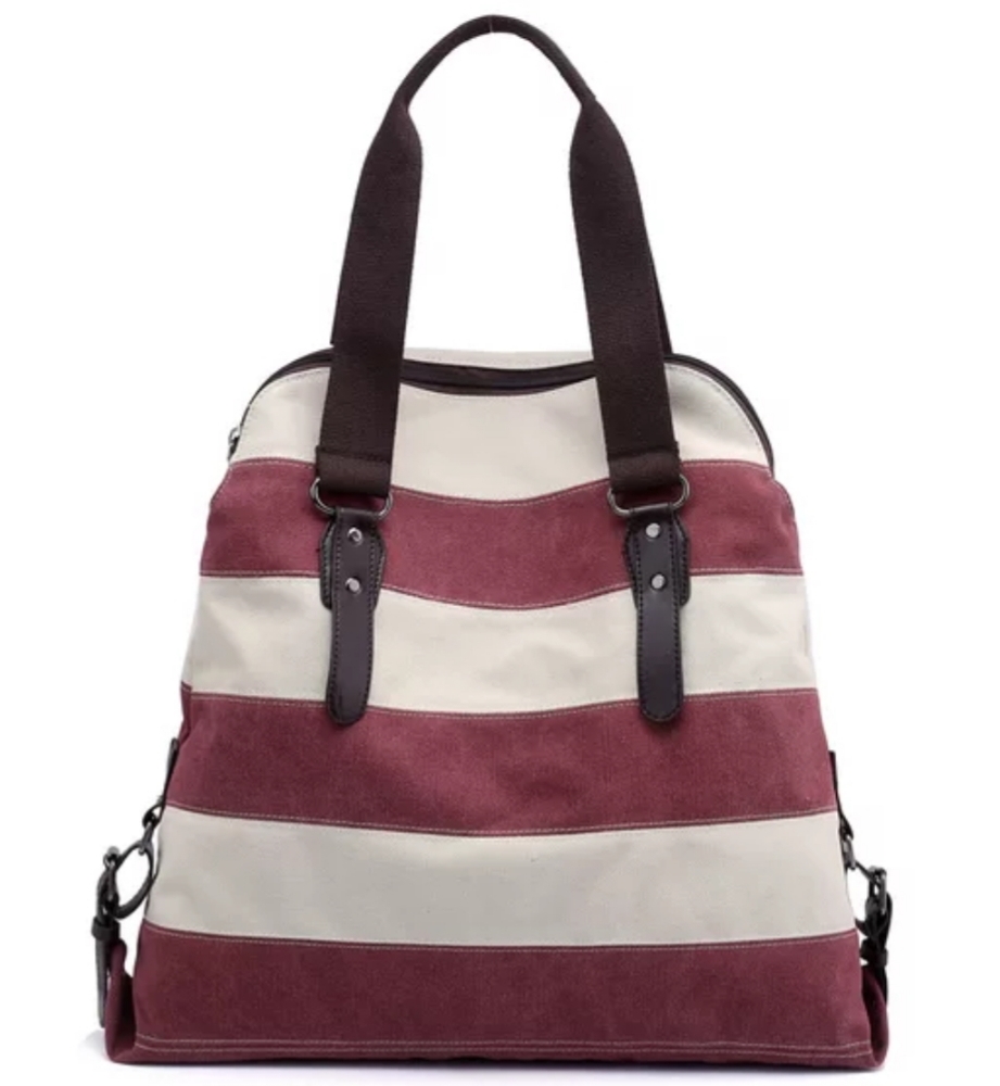 Women Canvas Shoulder Handbag Large Capacity Big Durable Shopping Bag